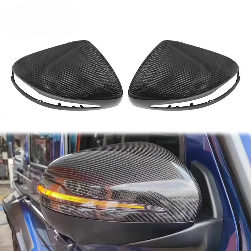 Replacement Style Dry Carbon Fiber Mirror Cover for Mercedes Benz G Class G500 W464