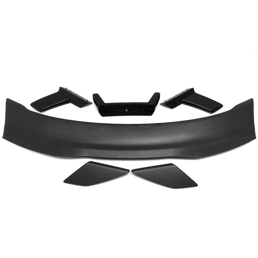 For 24 Ford Mustang S650 GT Black Horse Dry Carbon Fiber Replacement Mustang Fixed Big Tail