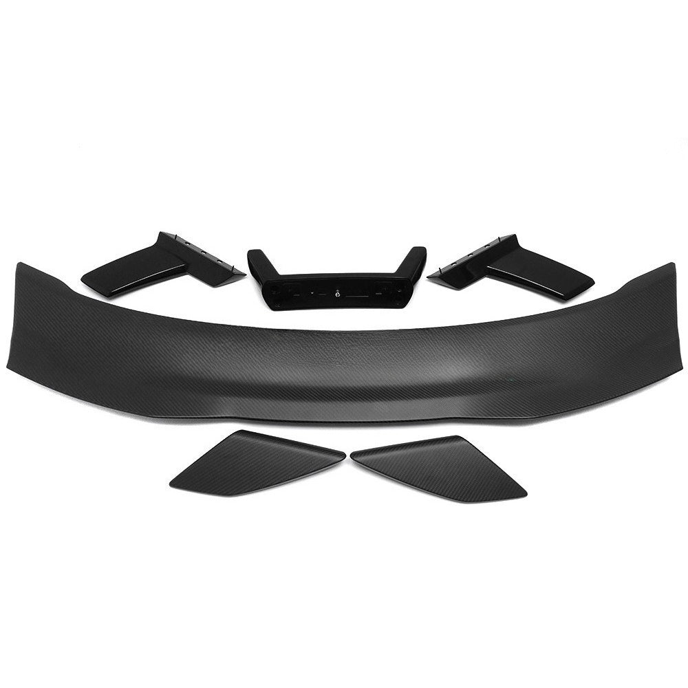 For 24 Ford Mustang Black Horse GT True Dry Carbon Fiber Tail Replacement Auto Supplies Parts