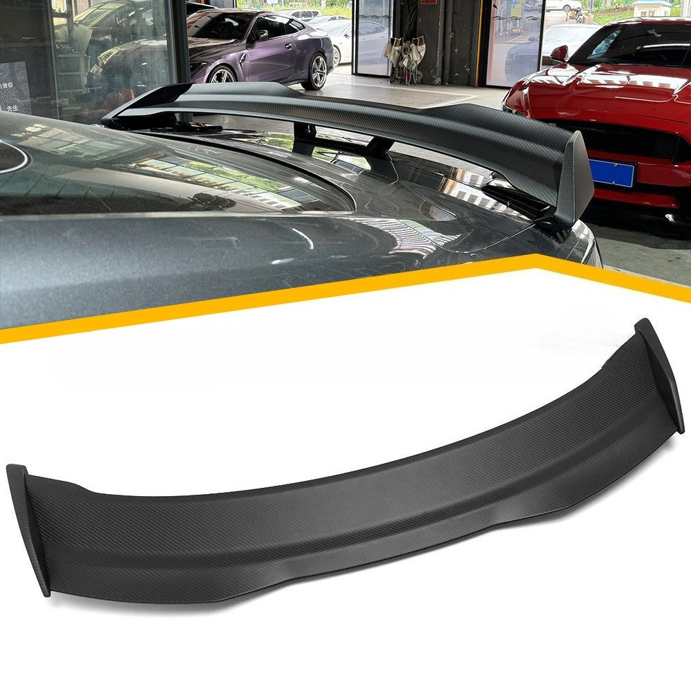 For 24 Ford Mustang S650 GT Black Horse Dry Carbon Fiber Replacement Mustang Fixed Big Tail