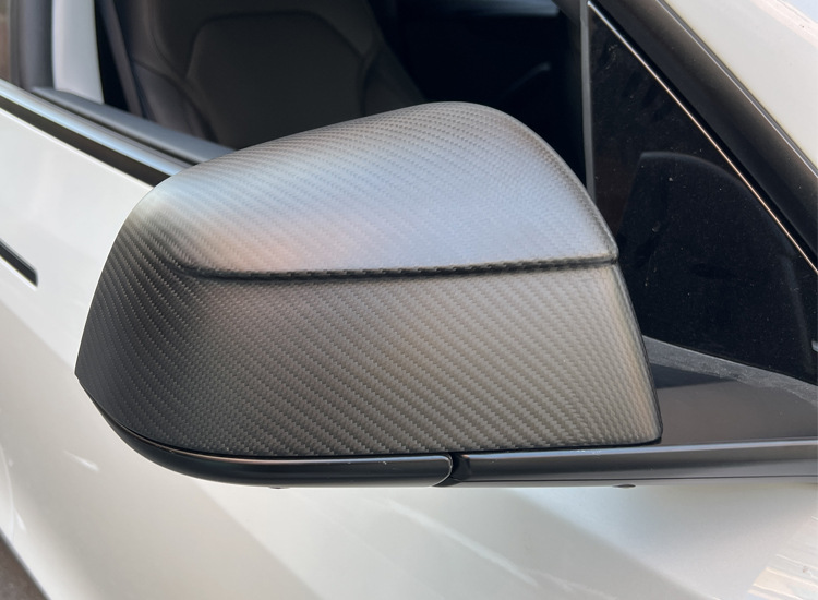 Applicable To Tesla Model Y Tesla Renewal Y Modified Dry Carbon Fiber Rearview Mirror Cover Rearview Mirror Cover