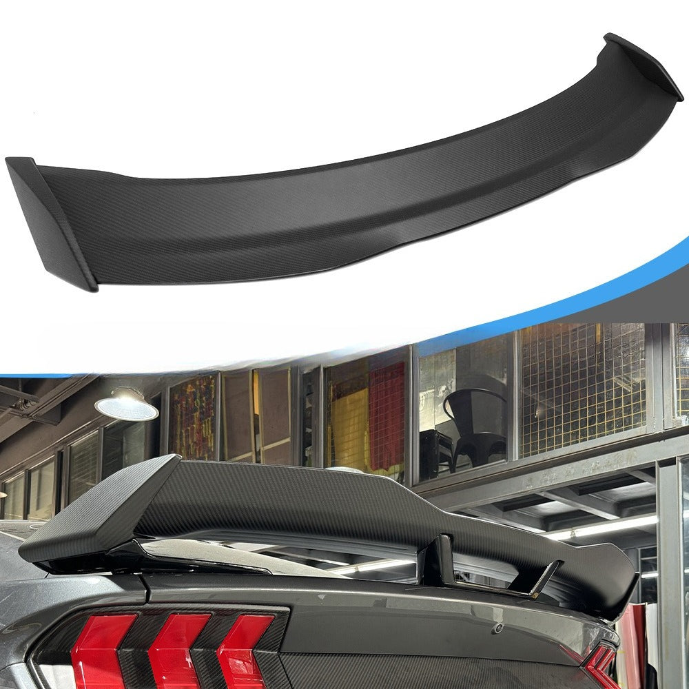For 24 Ford Mustang Black Horse GT True Dry Carbon Fiber Tail Replacement Auto Supplies Parts