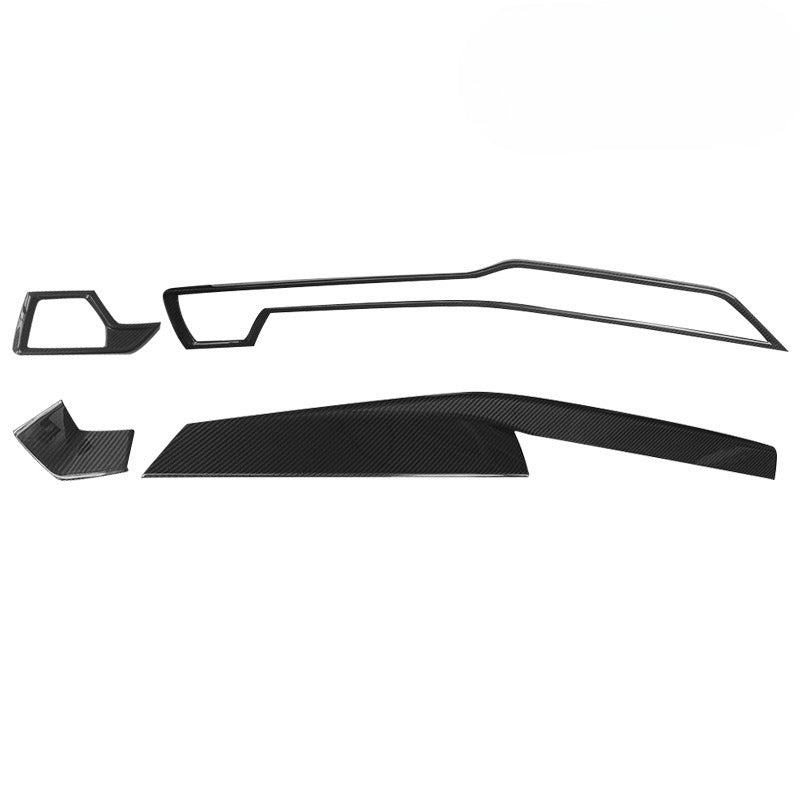 For 23-25 BMW X5 G05 Carbon Fiber Interior X5 Dry Carbon Fiber Dashboard Door Center Console