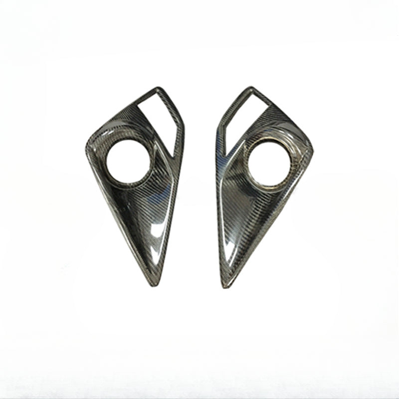 For Toyota GT86 Subaru BRZ Modified Carbon Fiber Front Bumper Fog Light Frame Car Trim Accessories