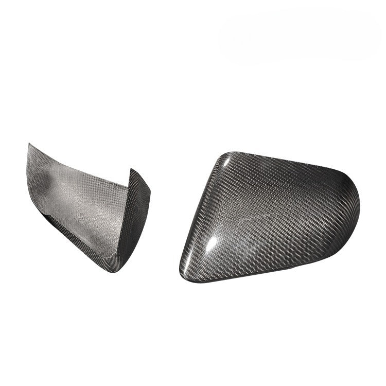 For 14-21 Ford Mustang Carbon Fiber Rearview Mirror Cover, US Standard Version with Light Position Rearview Mirror Case Reversing Cover