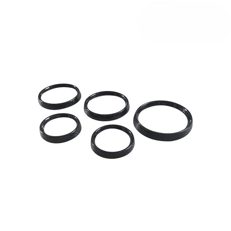 For Porsche 911 Carbon Fiber Dashboard Decoration Ring, Dry Carbon Fiber Instrument Speed Ring